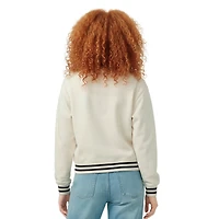 Sweat-shirt en polaire à tissage inversé crème Champion pour femme, modèle Philadelphia Eagles.