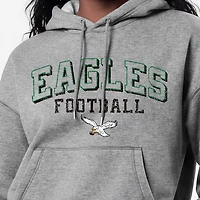 Women's Champion Gray Philadelphia Eagles Triumph Tri-Blend Hoodie