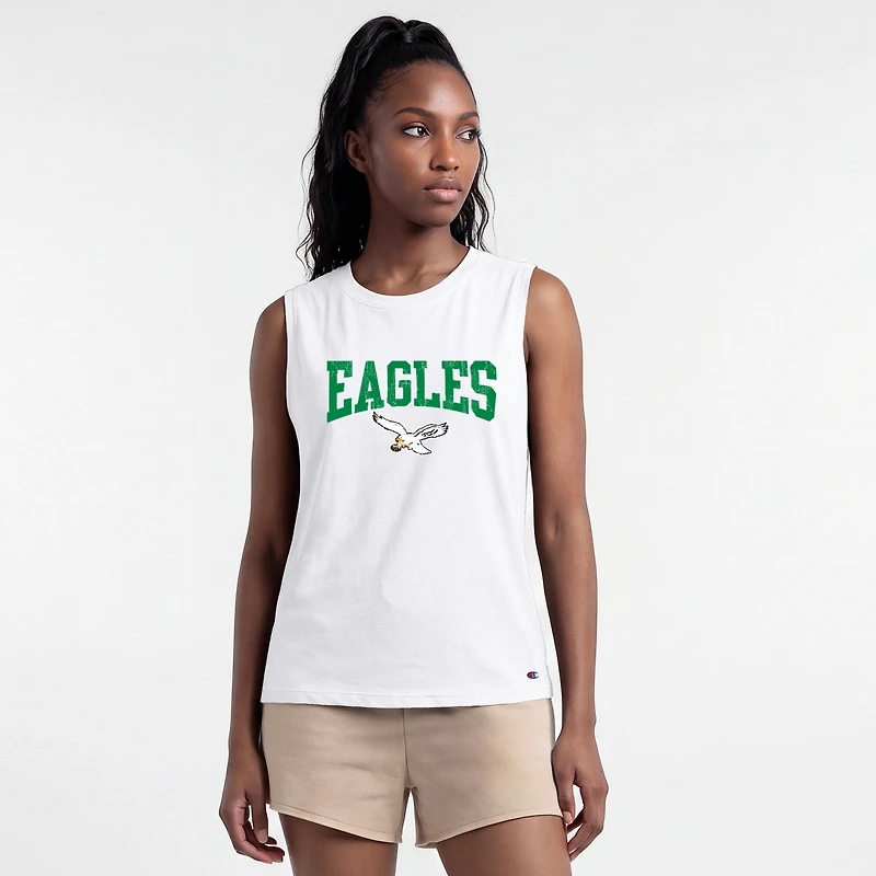 Débardeur blanc Champion Philadelphia Eagles pour femme