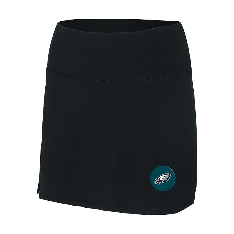 Jupe-short de Sport grande taille noire Philadelphia Eagles pour femme Concepts