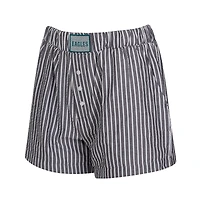Ensemble de deux boxers à rayures et imprimés unis pour femme Concepts Sport Charcoal Philadelphia Eagles