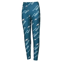 Leggings de nuit en tricot imprimé all-over Breakthrough Philadelphia Eagles pour femmes Concepts Sport Green