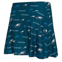 Jupe-short Concepts Sport pour femme, vert nuit, imprimé mosaïque des Philadelphia Eagles