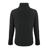 Women's Cutter & Buck Black Philadelphia Eagles Coastline Epic Comfort Eco Recycled Funnel Neck Pullover Sweatshirt