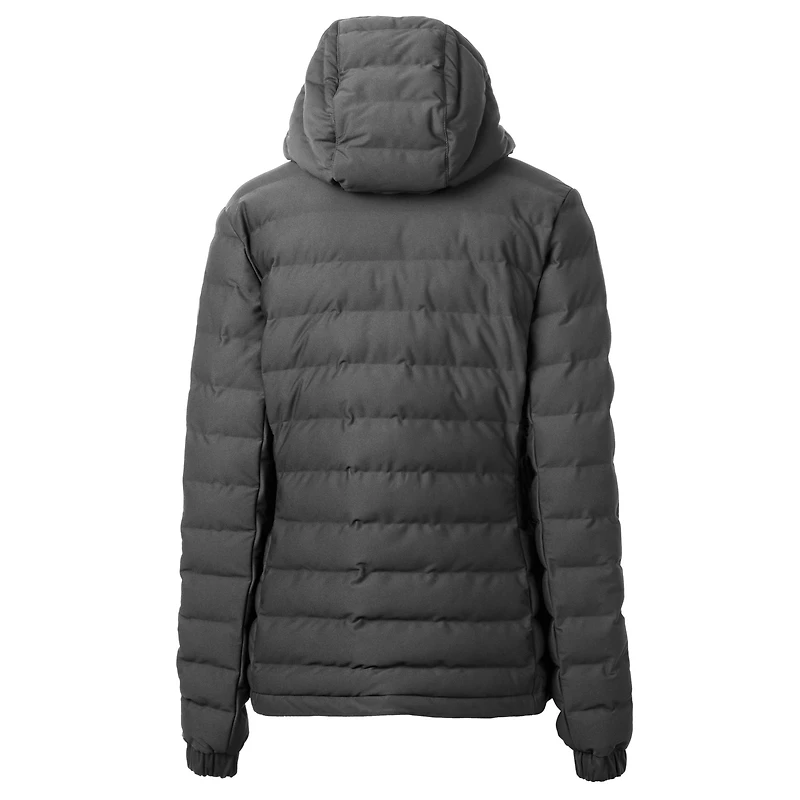 Women's Cutter & Buck  Gray Philadelphia Eagles Throwback Logo Mission Ridge Repreve Eco Insulated Full-Zip Puffer Jacket