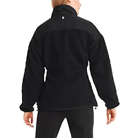 Women's DKNY Sport  Black Philadelphia Eagles Drew Mixed Media Full-Zip Jacket