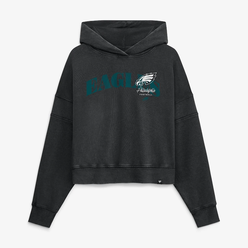 Sweat à capuche Fanatics noir pour femme, Philadelphia Eagles Counter Run