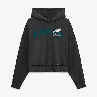 Sweat à capuche Fanatics noir pour femme, Philadelphia Eagles Counter Run