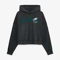 Sweat à capuche Fanatics noir pour femme, Philadelphia Eagles Counter Run