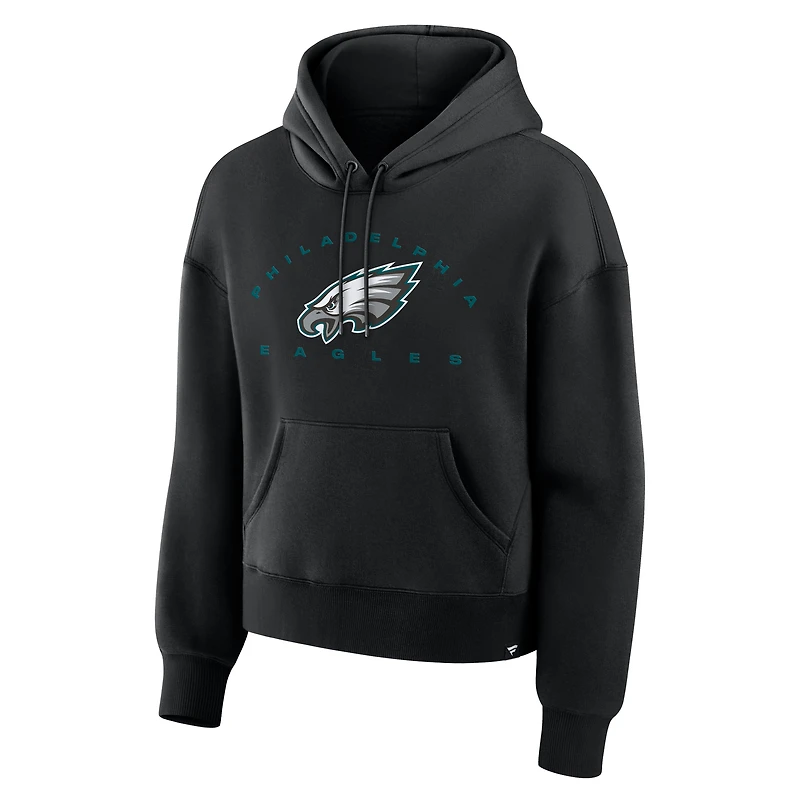 Sweat à capuche noir pour femmes Fanatics, receveur éligible des Eagles de Philadelphie