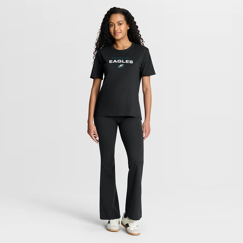 Women's Fanatics Black Philadelphia Eagles Fade Legacy T-Shirt