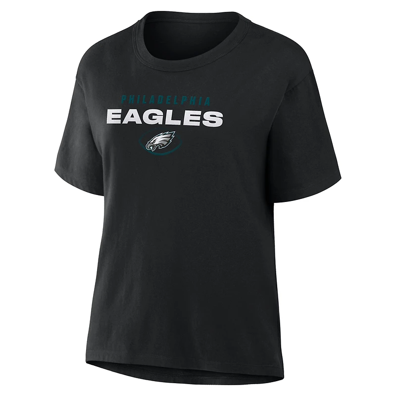 Women's Fanatics Black Philadelphia Eagles Fade Legacy T-Shirt