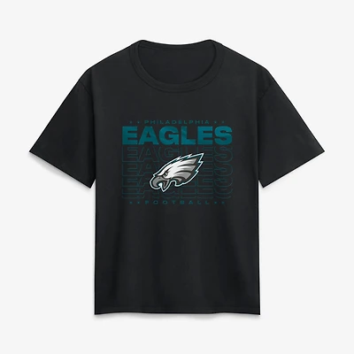 T-shirt Fanatics noir pour femmes Philadelphia Eagles Legacy