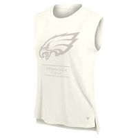 Débardeur Fanatics Cream Philadelphia Eagles Studio Embrace pour femme