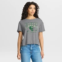 T-shirt Fanatics Heather Gray Philadelphia Eagles Overplayed Tribute pour femme, coupe carrée, en mélange de trois matières