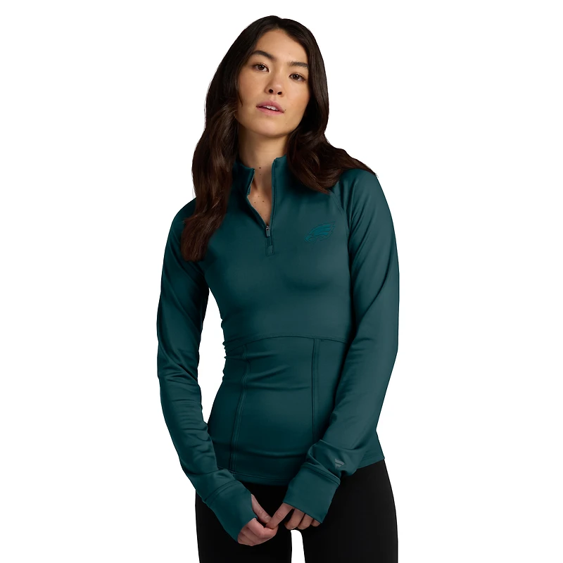 Veste zippée quart de tour Fanatics Midnight Green Philadelphia Eagles Elements pour femme