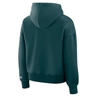 Sweat à capuche en polaire Legacy vert nuit pour femme des Philadelphia Eagles Fanatics