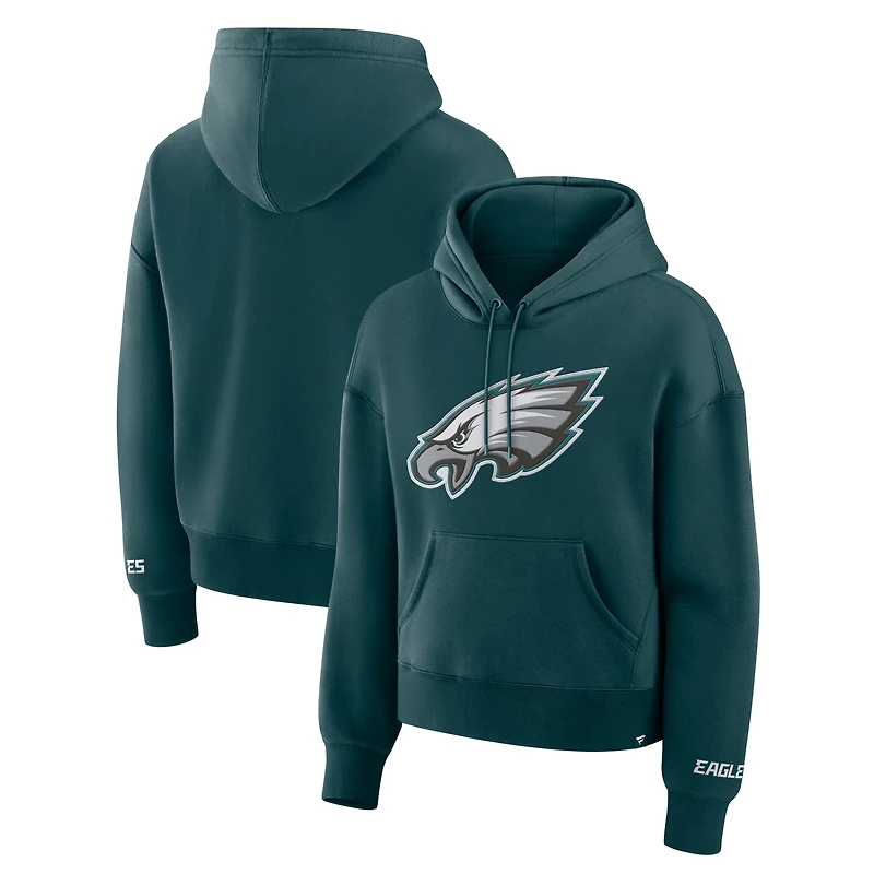 Sweat à capuche en polaire Legacy vert nuit pour femme des Philadelphia Eagles Fanatics