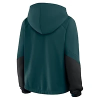 Sweat à capuche surdimensionné Redzone Bubble Screen pour femmes Fanatics Midnight Green Philadelphia Eagles