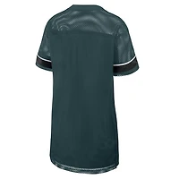 Robe oversize en maille vert nuit Philadelphia Eagles pour femme, de la marque Fanatics, à col V.