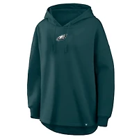 Sweat à capuche tunique oversize vert nuit Philadelphia Eagles pour femme (Fanatics)
