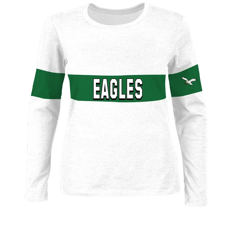 Women's Fanatics Saquon Barkley Ash Philadelphia Eagles Plus Name & Number T-Shirt