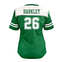 Women's Fanatics Saquon Barkley White Philadelphia Eagles Plus Bling V-Neck T-Shirt