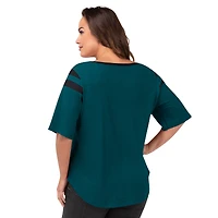 T-shirt Linebacker G-III 4Her by Carl Banks pour femme des Eagles de Philadelphie vert taille plus