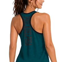 Women's G-III 4Her by Carl Banks Midnight Green Philadelphia Eagles Tater II Racerback Tank Top