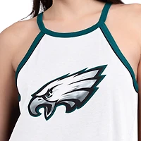 Women's G-III 4Her by Carl Banks  White Philadelphia Eagles Redemption Win Slub Tank Top
