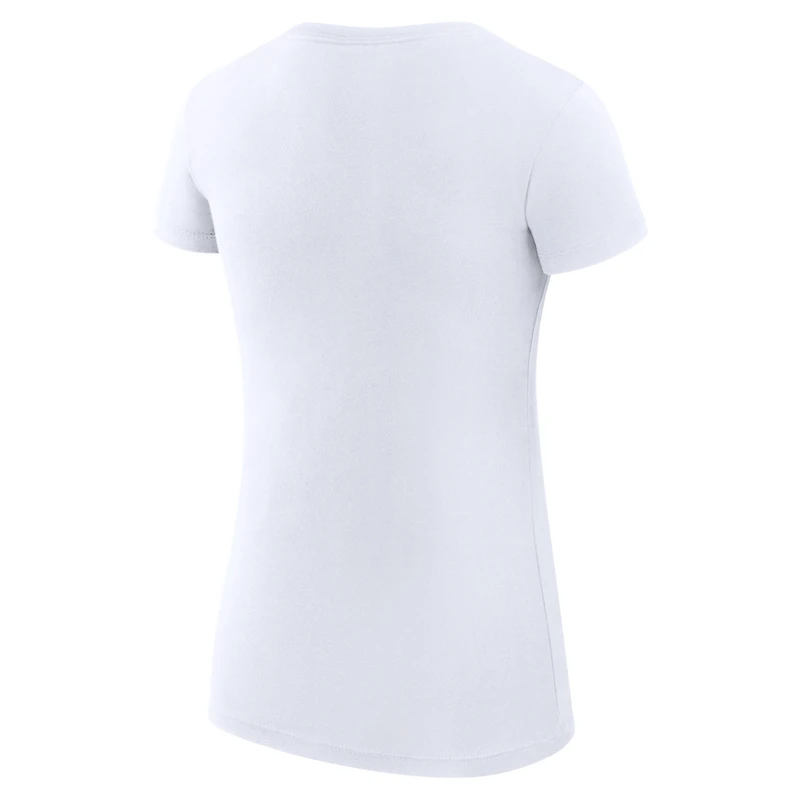 T-shirt de football léger et ultra-ajusté pour femme G-III 4Her par Carl Banks, blanc, motif Philadelphia Eagles