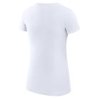 T-shirt de football léger et ultra-ajusté pour femme G-III 4Her par Carl Banks, blanc, motif Philadelphia Eagles