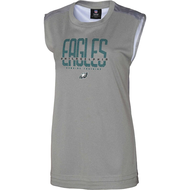 Débardeur sans sueur des Eagles de Philadelphie gris pour femme