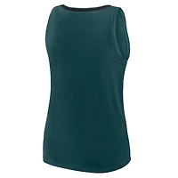 Débardeur col V Stellar Win pour femme, vert athlétique, logo des Eagles de Philadelphie, grande taille