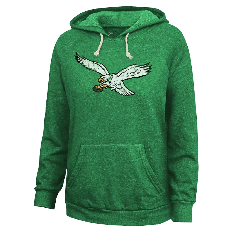 Majestic Threads pour femmes Jalen blesse Kelly Green Nom et numéro des Eagles de Philadelphie