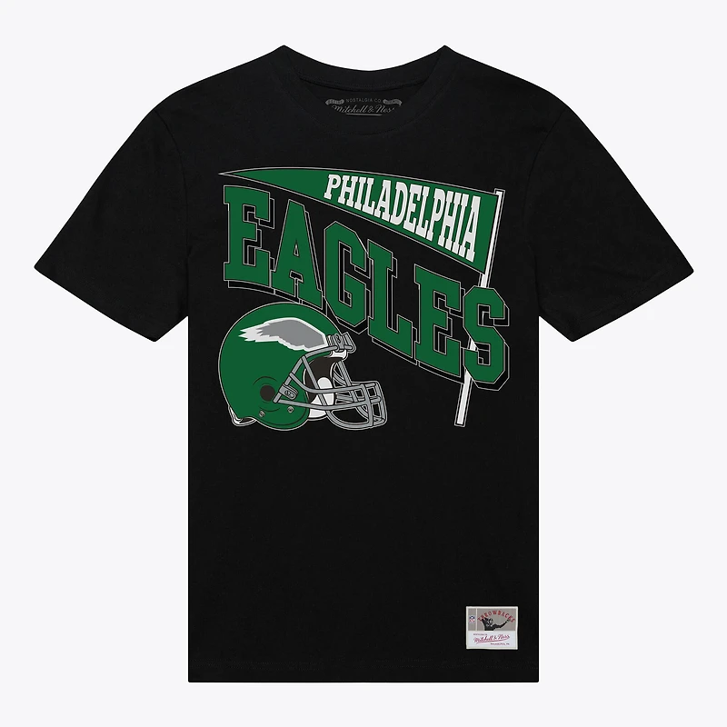 Women's Mitchell & Ness Black Philadelphia Eagles Team Dynamic Boyfriend T-Shirt