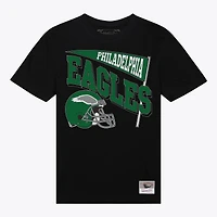 Women's Mitchell & Ness  Black Philadelphia Eagles Team Dynamic Boyfriend T-Shirt
