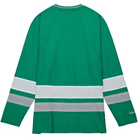 Women's Mitchell & Ness Green Philadelphia Eagles Big Face 7.0 Long Sleeve Jersey T-Shirt