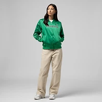 Veste en satin à boutons-pression Kelly Green de Mitchell & Ness pour femme des Philadelphia Eagles