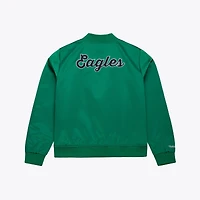 Veste en satin vert Kelly pour femme Mitchell & Ness Philadelphia Eagles