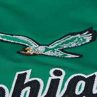Veste en satin vert Kelly pour femme Mitchell & Ness Philadelphia Eagles