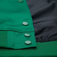 Women's Mitchell & Ness  Kelly Green Philadelphia Eagles Full-Snap Satin Jacket