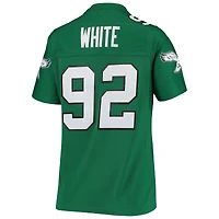 Maillot réplique Mitchell & Ness Reggie blanc Kelly vert Philadelphia Eagles 1990 Legacy pour femme