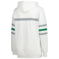 Sweat à capuche rétro Mitchell & Ness blanc grande taille pour femme, entraîneur-chef des Eagles de Philadelphie