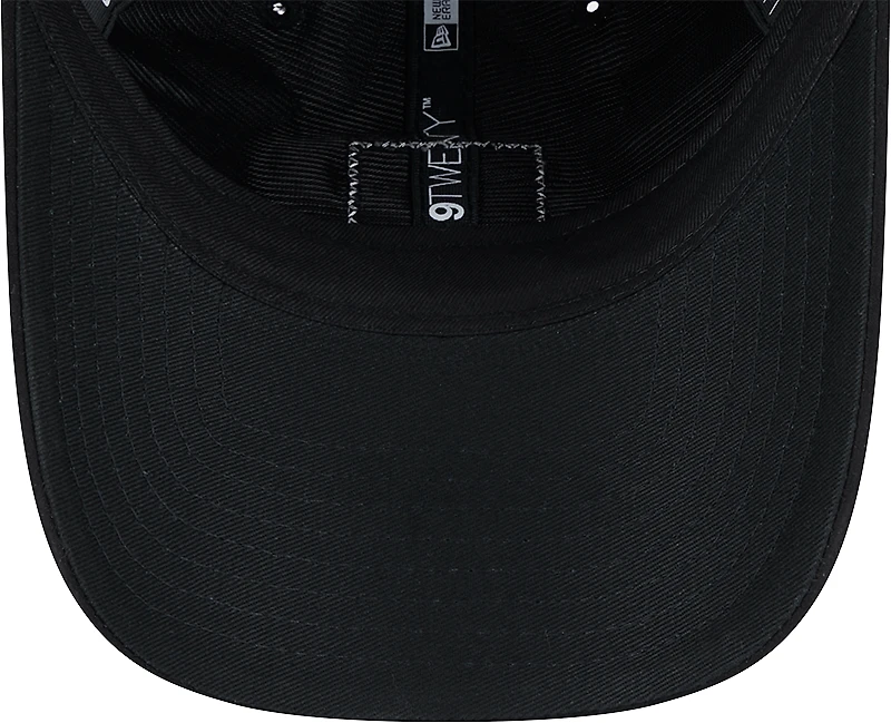 Women's New Era Black Philadelphia Eagles Suede Patch 9TWENTY Adjustable Hat