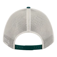 Women's New Era  Cream/Green Philadelphia Eagles Retro A-Frame 9FORTY Adjustable Hat