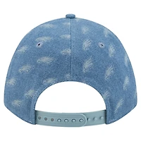 Casquette ajustable New Era Denim Philadelphia Eagles A-Frame 9FORTY pour femme