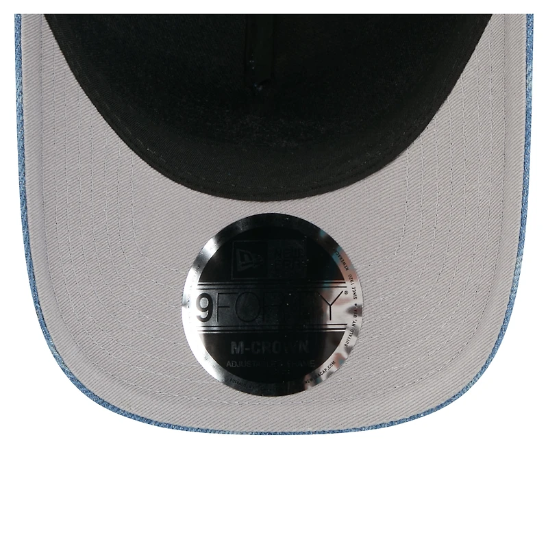 Casquette ajustable New Era Denim Philadelphia Eagles A-Frame 9FORTY pour femme
