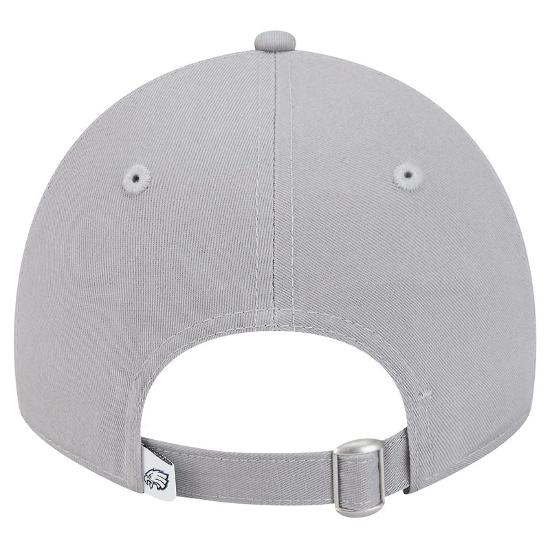Casquette ajustable New Era Main 9TWENTY pour femme Philadelphia Eagles grise