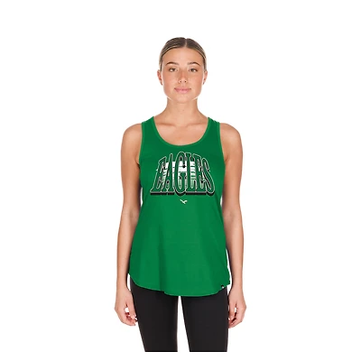 Débardeur d'été New Era Kelly Green Philadelphia Eagles pour femme